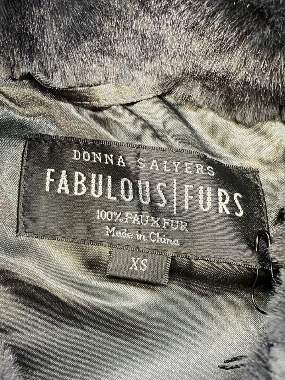 Donna Slayers Fabulous Furs Womens Vest Jacket Charcoal Gray Size XS Posh Snap - Picture 6 of 11